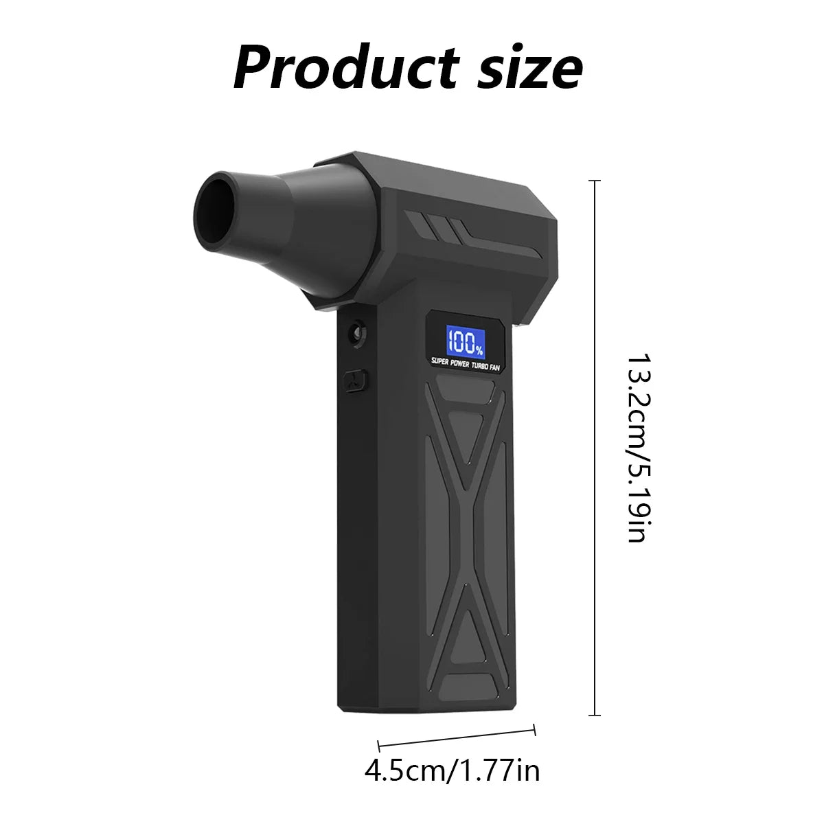 New 2025 Air Blower 110000Rpm 4 Gear Adjustable Turbo Jet Blower With Led Light Battery Display Cordless Compressed Air Duster