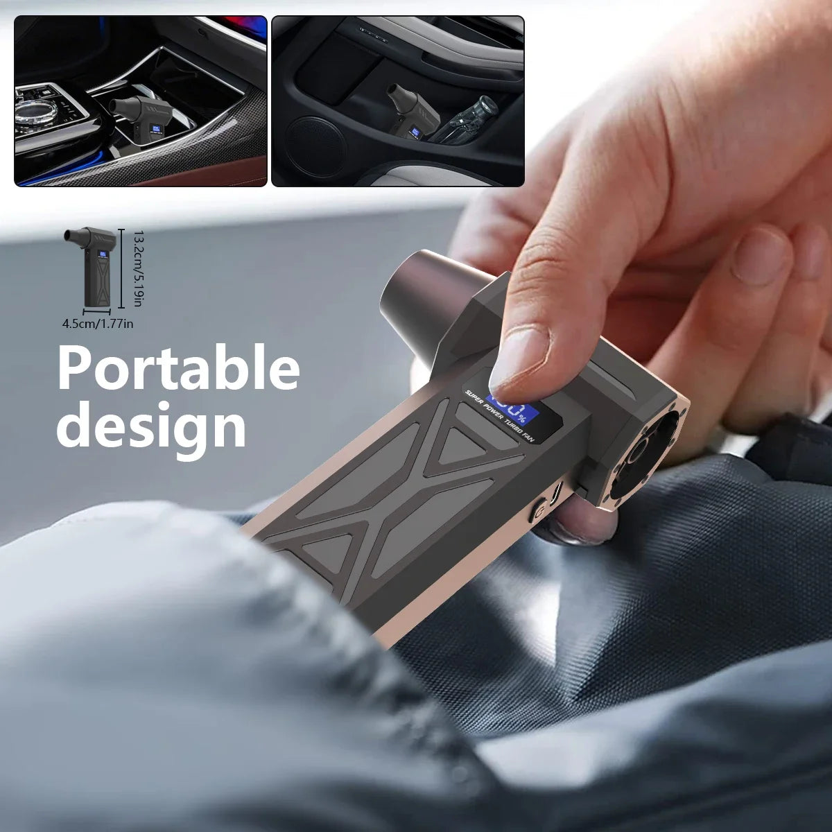 New 2025 Air Blower 110000Rpm 4 Gear Adjustable Turbo Jet Blower With Led Light Battery Display Cordless Compressed Air Duster